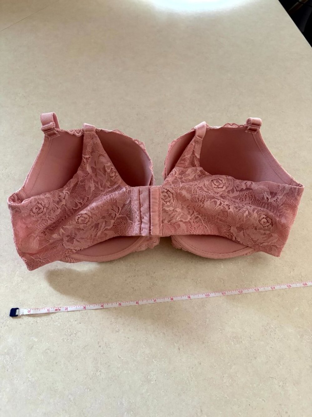 torrid women's plus size bra Padded Underwire Pink Lace Size 42DD - Picture 7 of 11